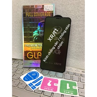 Miếng dán kính cường lực chống nhìn trộm, chống vân tay cho IPhone X,XS,XR,XS Max, IPhone11, IPhone 11 Pro, IP11 Pro Max