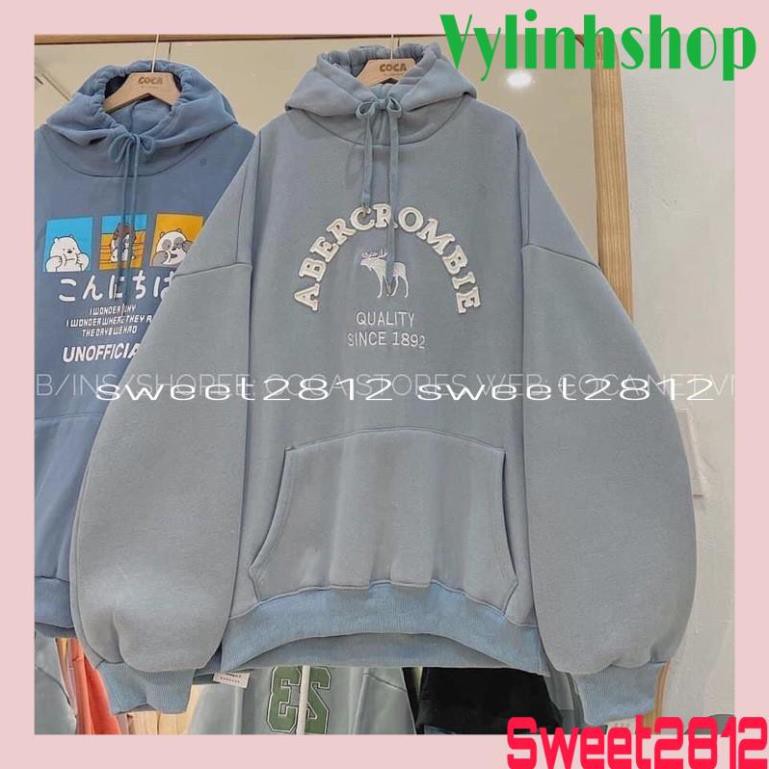 [SIÊU HÓT] Áo Hoodie Nam Nữ Hình Hươu💖 form rộng tay dài có mũ thời trang chất nỉ ngoại cao cấp