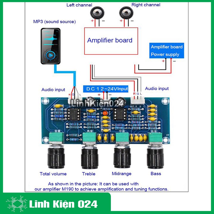 Module khuếch đại âm thanh XH-A901 điện áp 12-24VDC