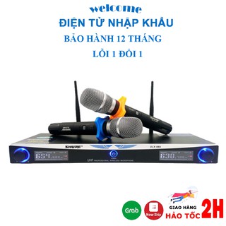 Micro karaoke bluetooth ULX-888, Mic karaoke không dây tặng kèm 2 míc hát cao cấp, bh 6 tháng