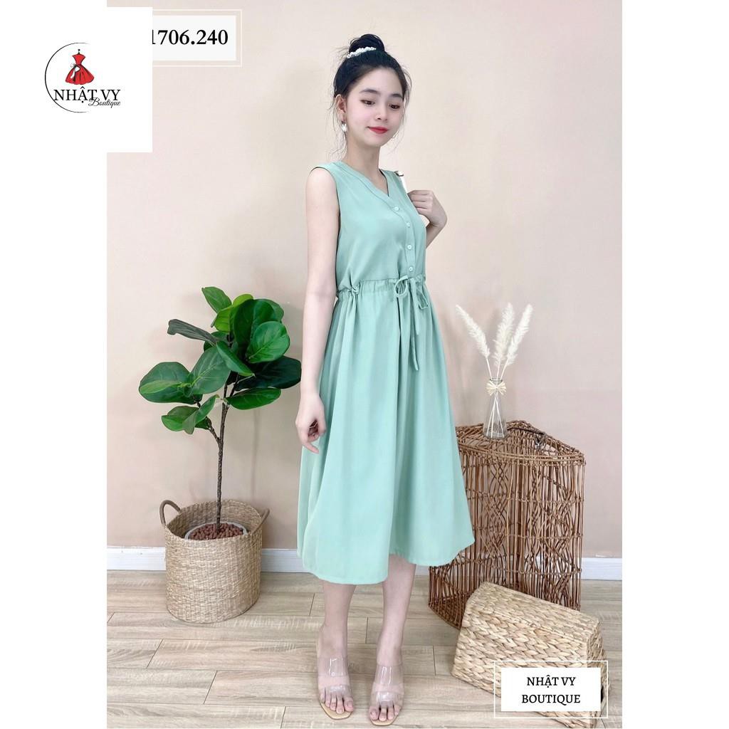 Đầm sát nách rút eo - NHATVY D1706