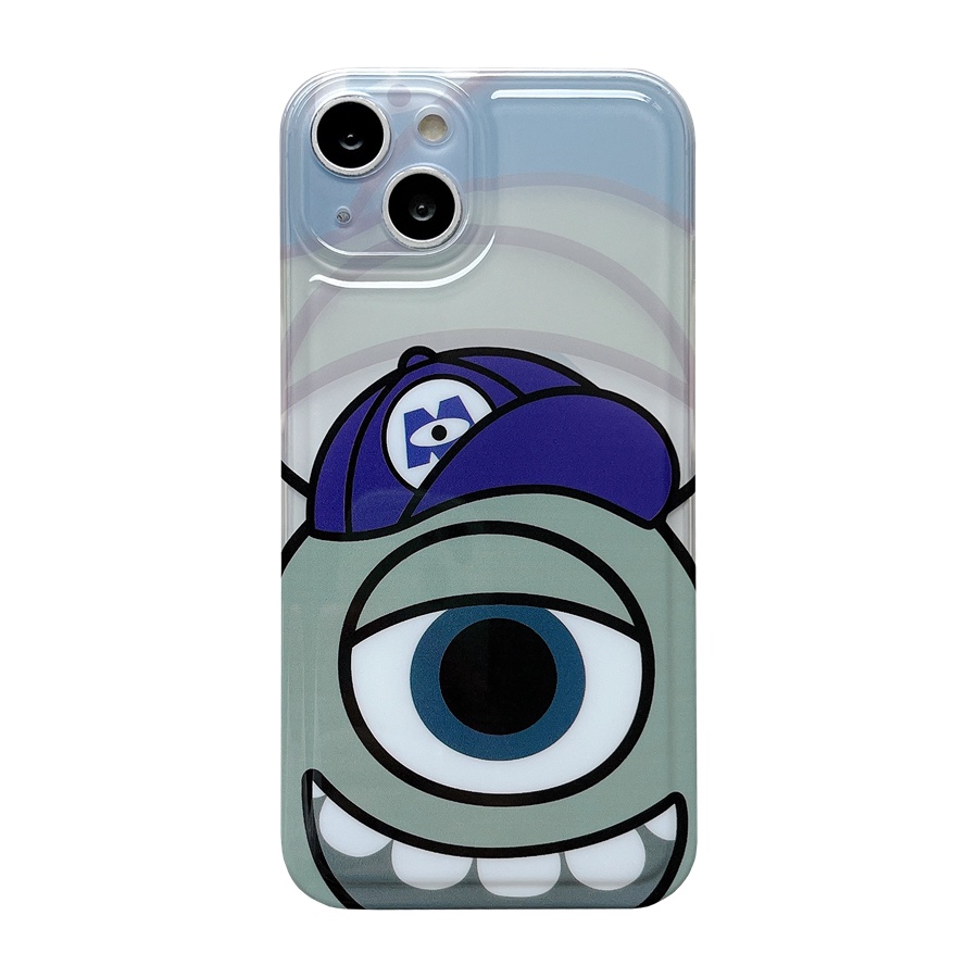 Ốp Điện Thoại Hình Quái Vật Mike Wazowski & James Cho iPhone 14 Pro Max 14 Plus 13 Pro Max 12 Pro Max 11 Pro Max Ốp Điện Thoại Silicone Sulley