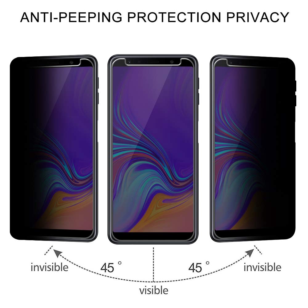 Kính Cường Lực Chống Nhìn Trộm Dành Cho Samsung Galaxy A7 A9 2018 J8 A8 A6 J4 J6 Plus 2018 J7 J5 Prime Pro S20 FE Note 10 Lite