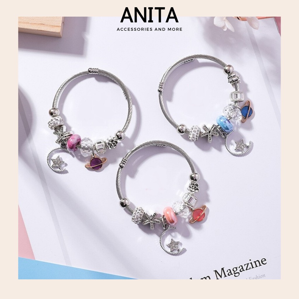 Vòng charm Anita - [4 MÀU] HÌNH THẬT Vòng tay sang trọng cá tính nhiều màu sắc C677 | BigBuy360 - bigbuy360.vn