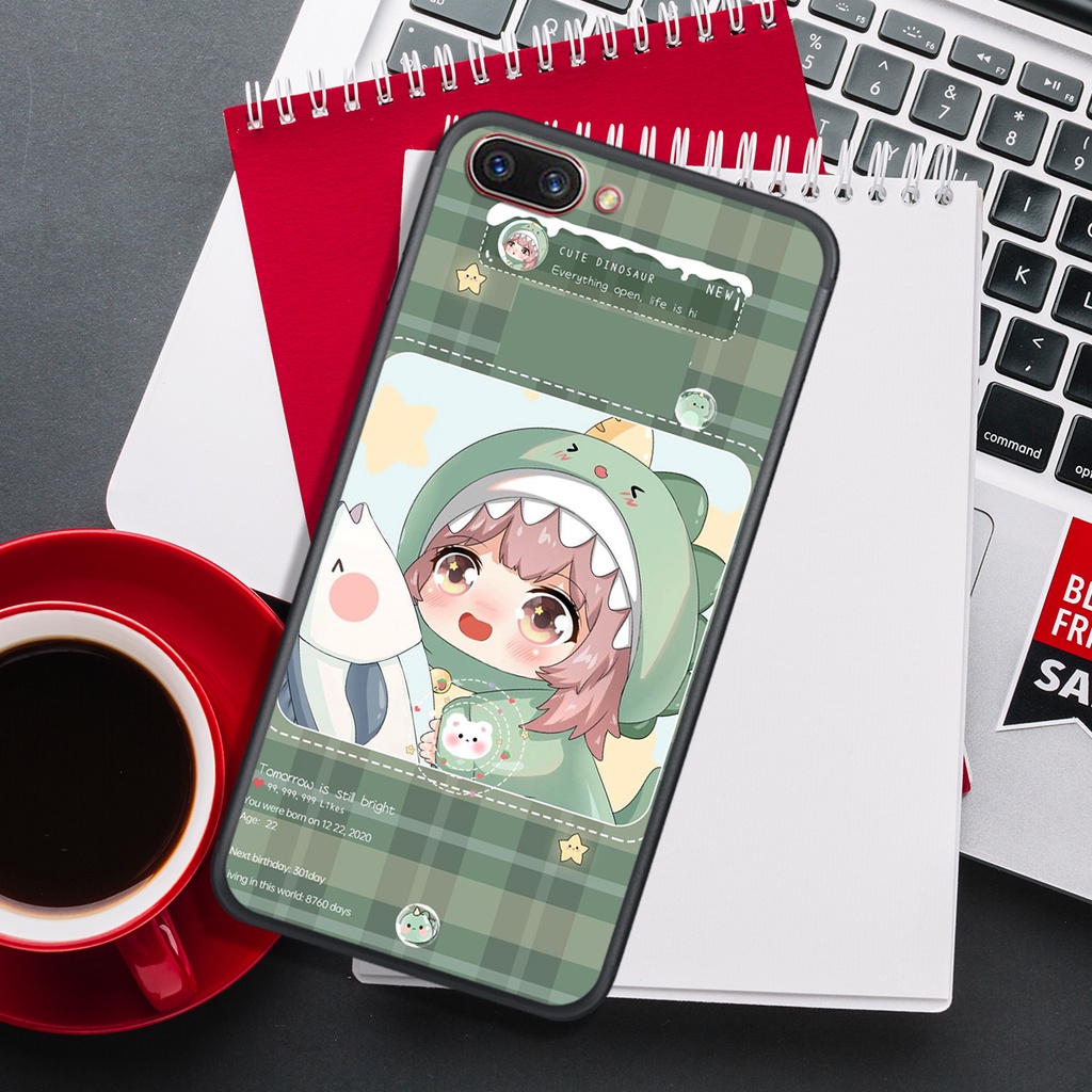 [HOT]ỐP OPPO A3S - A1K - A5 - A71 - A83, IN HÌNH KHỦNG LONG CHIBI SIÊU DỄ THƯƠNG.