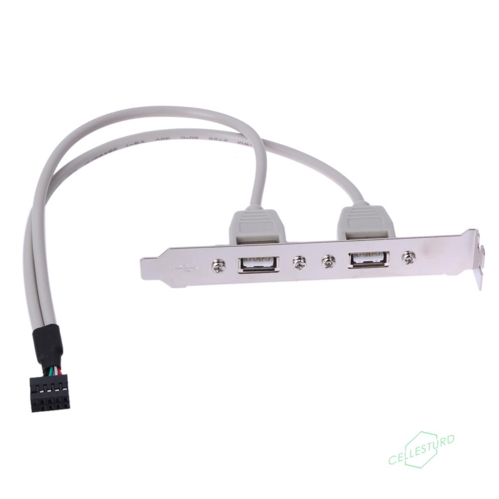 CS 2 Port Rear Panel Bracket Motherboard Cable USB 2.0 Connector Cable Adapter | BigBuy360 - bigbuy360.vn