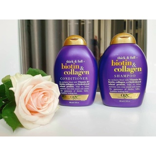 Dầu gội ogx thick & full biotin collagen 385ml