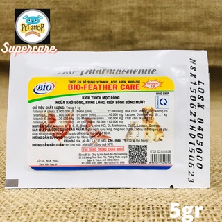 Bio Feather Care ( Gói 5G ) - Chống Rụng Lông , Kích Thích Mọc Lông, Giúp Lông Bóng Mượt Chó Mèo