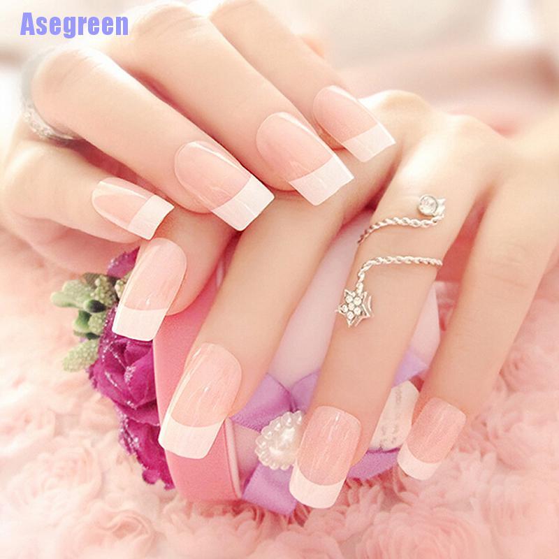 [Hàng mới về] Hộp móng tay giả phong cách Pháp xinh xắn thời trang dành cho phái đẹp