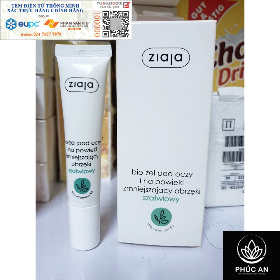 Kem tiêu bọng mắt - Serum tan bọng mắt, giảm tình trạng sụt mí đăng độ đàn hồi - Ziaja 15ml | BigBuy360 - bigbuy360.vn