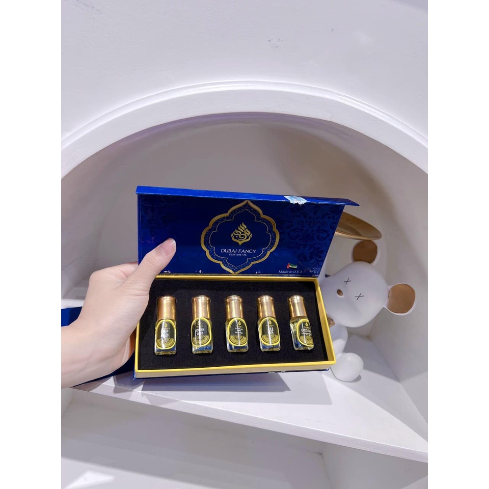 SET 5 CHAI TINH DẦU NƯỚC HOA DUBAI (Giao màu ngẫu nhiên)