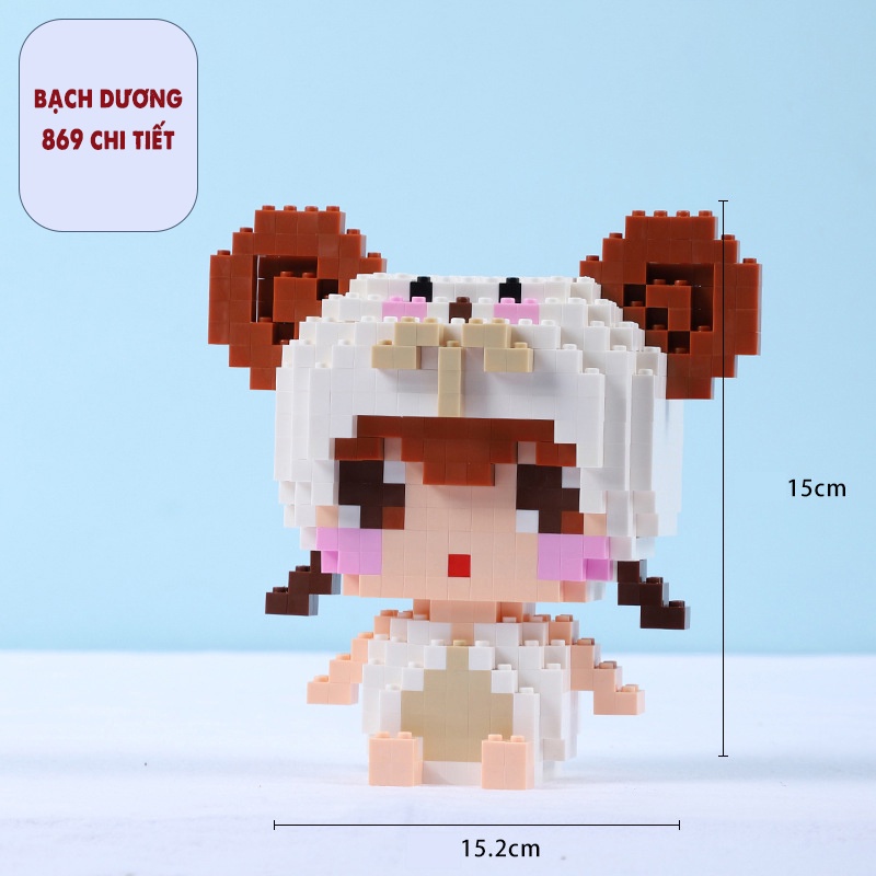 Bộ Đồ Chơi Lắp Ráp 12 Cung Hoàng Đạo Mô Hình Tự Lắp Ghép Xếp Hình hoàng đạo