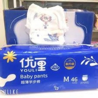 Bỉm YOULI Xanh Cao Cấp dán/quần S108/M88/L84/XL80