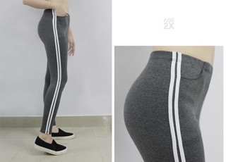 Quần legging 2 sọc