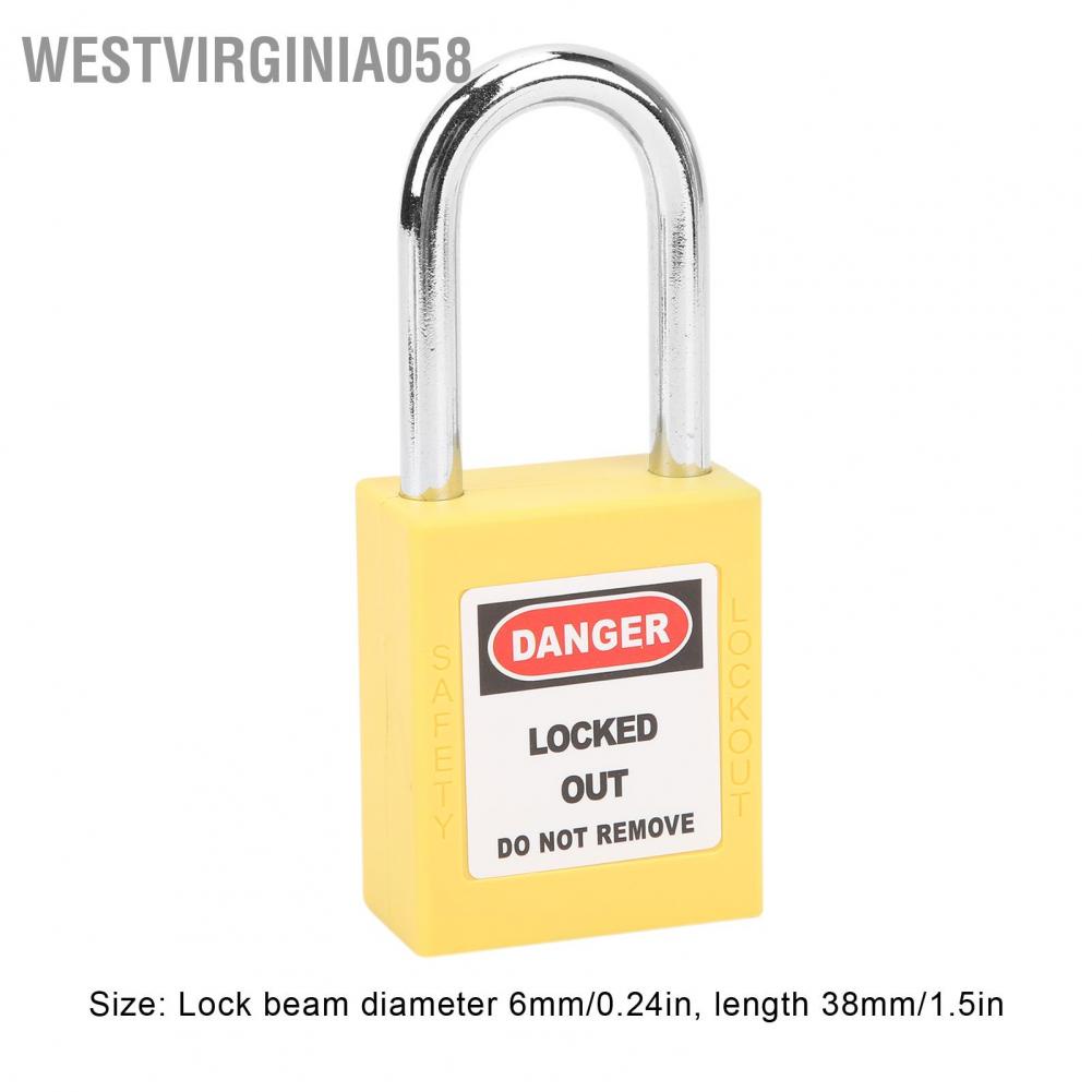 Có thể bán buôn 38mm Lockout Lock Insulation Safety Engineering LOTO Padlock for Machinery Manufacturing Westvirginia058 Hàng giao ngay