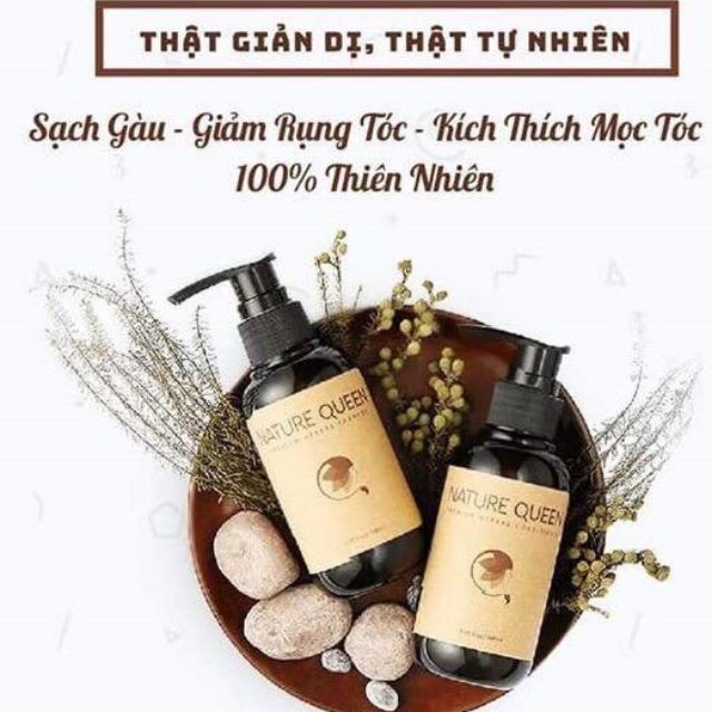 Bộ dầu gội - xả NATURE QUEEN (480ml)