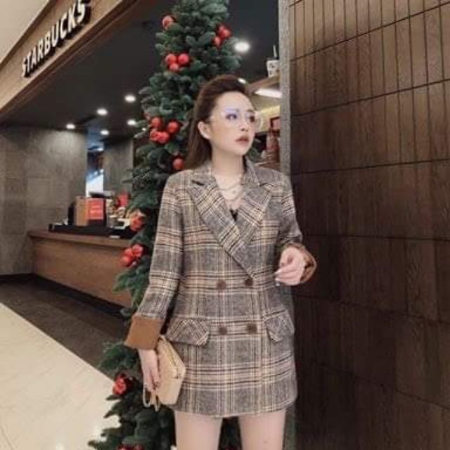 ÁO DẠ KẺ CARO HOT HIT