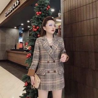 Áo dạ kẻ caro hot hit