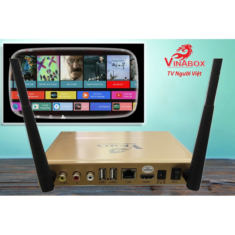 VINABOX X2 - ANDROID BOX LÕI TỨ, RAM 1G BH Chính hãng 12T