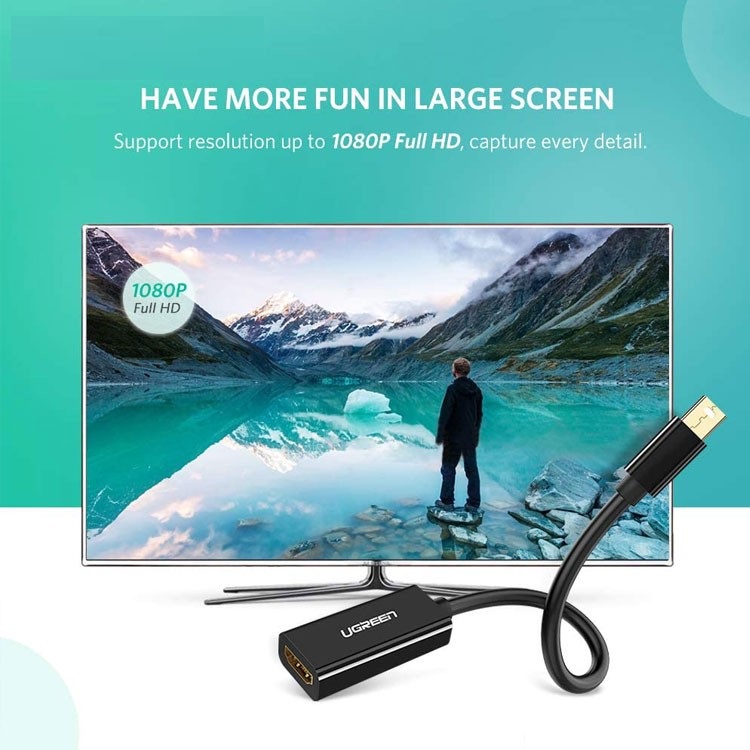 Cáp chuyển Mini Displayport sang HDMI Full HD  Ugreen 10461 - Hàng Chính Hãng