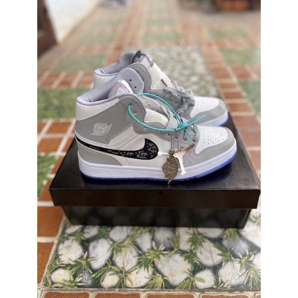 Giày Sneaker JD Xám Trắng Nam