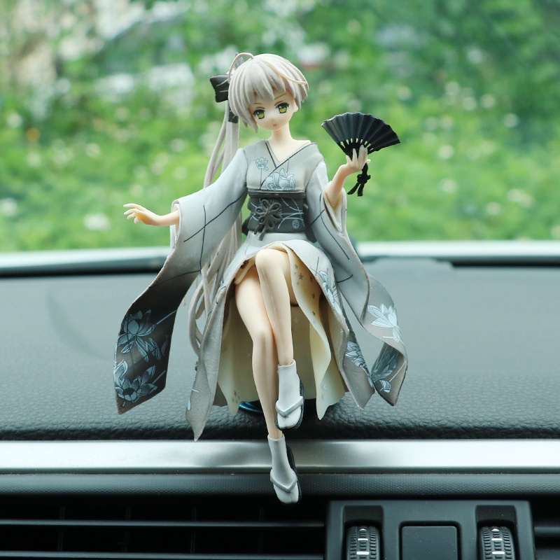 Mô Hình Kimono Anime Girl Trang Trí Decor Bàn Làm Việc, Taplo Xe