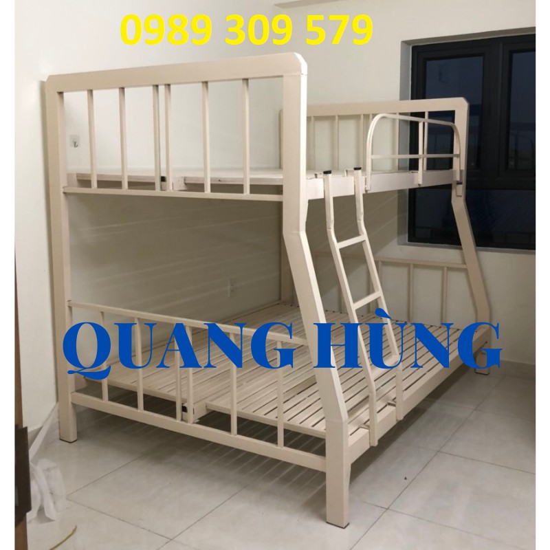 GIƯỜNG TẦNG SẮT HỘP VUÔNG  1M4/1M6 CAO CẤP HCM