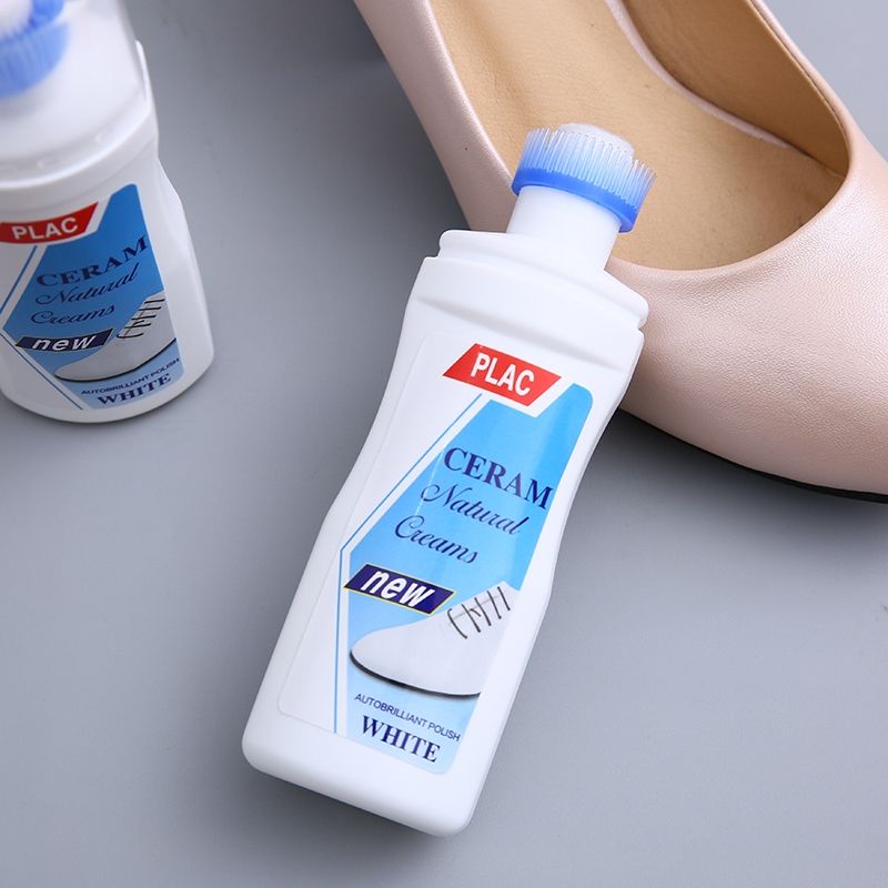 Lọ nước lau giày tẩy trắng PLAC 100ml - Lọ nước tẩy trắng giày, cỏ tẩy vết ố túi sách