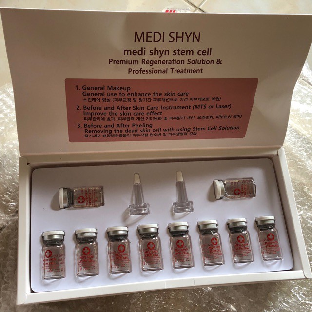 Siêu tế bào gốc phục hồi, dưỡng trắng và trẻ hoá làn da Medi Shyn Stem Cell Derma Aesthetic Ampoule