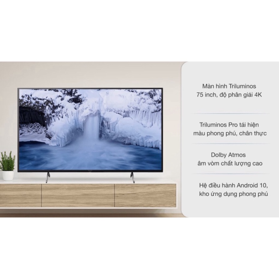 mới100% (mới) Tivi Sony 4K 75 inch KD-75X80J _Giao nhanh , lắp đặt miễn phí đầy đủ toàn quốc Sản phẩm hàng đầu Thế giới