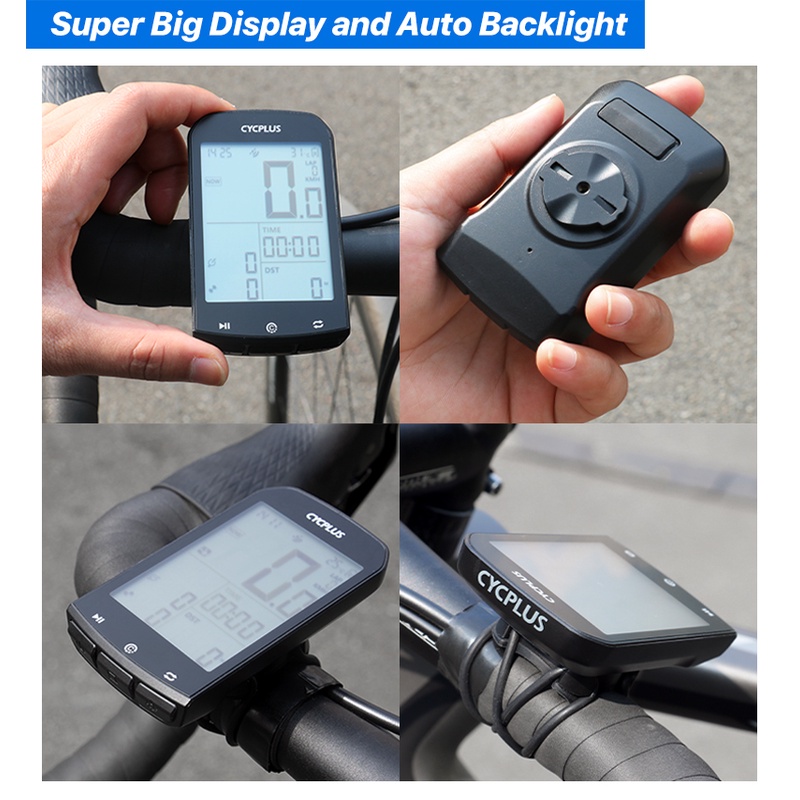 Đồng hồ GPS không dây tính giờ Cycplus M1 gắn xe đạp chính hãng