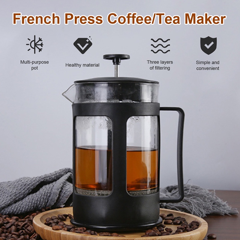 Bình pha trà cafe kiểu pháp dung tích 350ml/600ml