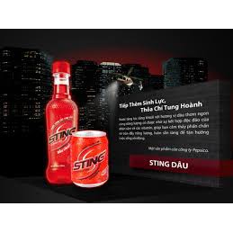 Lốc 6 chai nước ngọt Sting đỏ, vàng 330ml