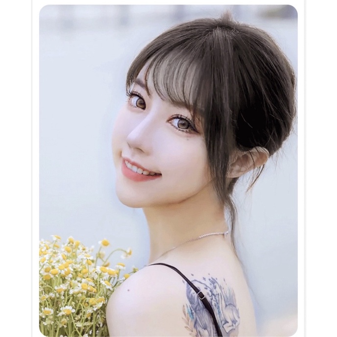 Mái thưa dày có da đầu ❤️Tóc thật 100% ❤️ hàng cao cấp