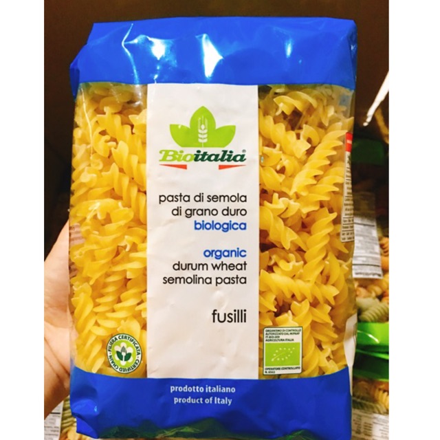 Nui xoắn lúa mỳ hữu cơ Bioitalia của Ý