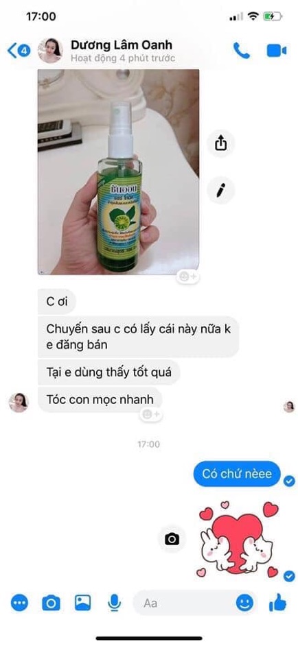 Xịt Bưởi Kích Mọc Tóc Thái Lan ( order Thái Lan) 🌼 feedback thật của shop