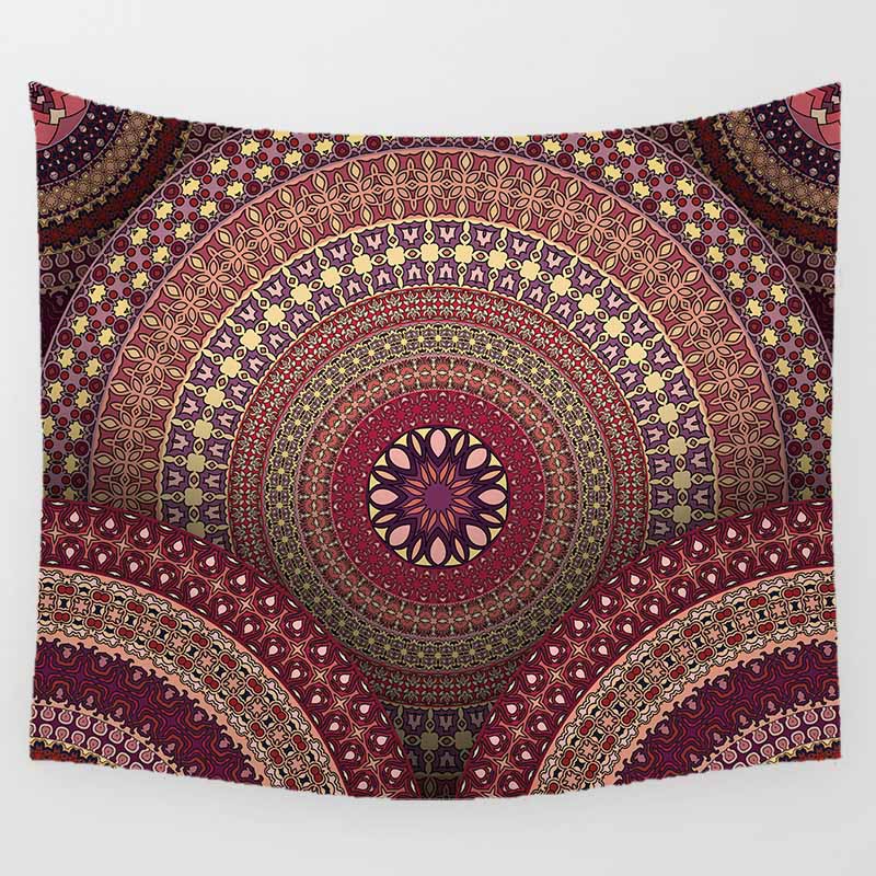 Bán Chạy Nhất Thảm Treo Tường In Họa Tiết Mandala Cỡ Lớn Độ Nét Cao Trang Trí Nhà Cửa