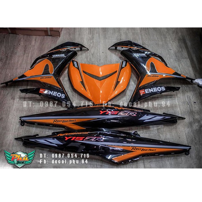 Tem rời Exciter 150 Movistar Y15 ZR cam đen 1