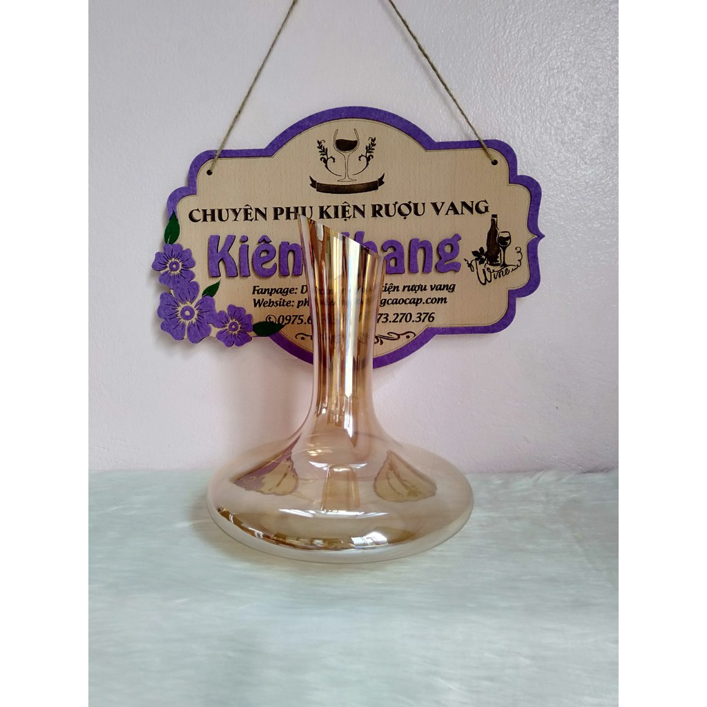 Decanter miệng vát không có tay cầm - Bình rót rượu dáng cổ điển không có tay cầm