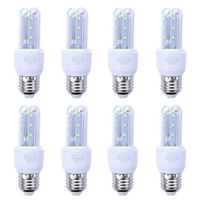 Bộ 8 bóng đèn led chữ U 5w sáng bền đẹp