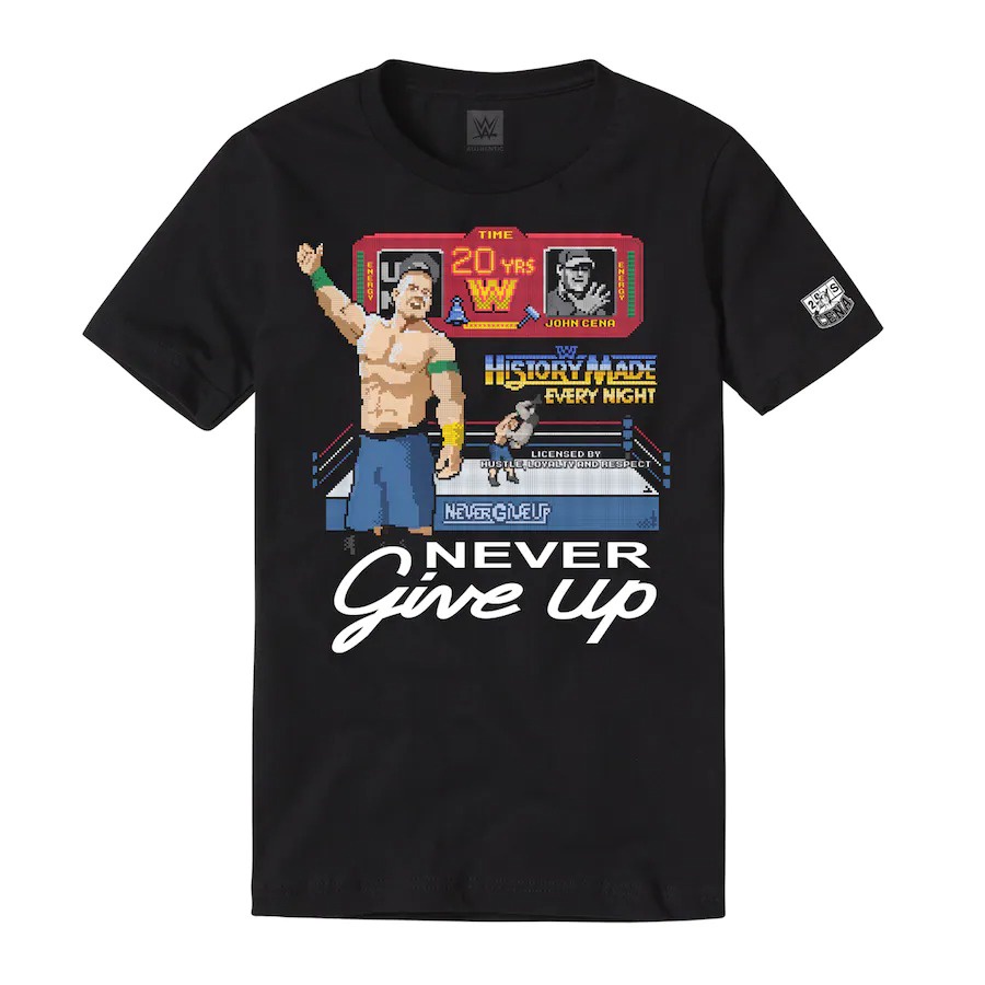 Áo Thun Đen Tay Ngắn In Chữ John Cena Thời Trang Mùa Hè 2022 Cho Nam