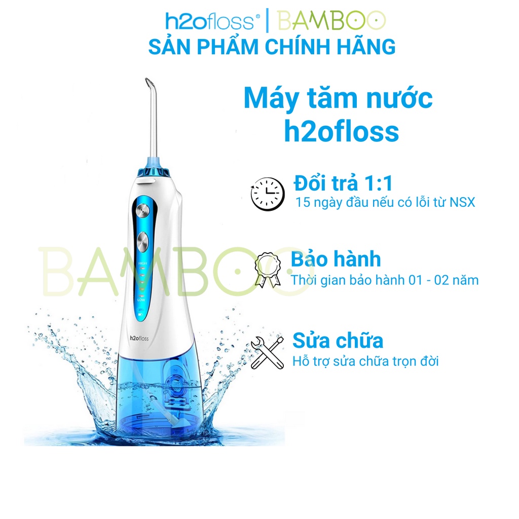 [Mã INCU300 giảm 10% đơn 499K] Máy tăm nước h2ofloss HF- 9P phiên bản 2021 nhập khẩu