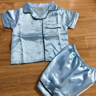 Pijama phi Lụa đùi cho bé