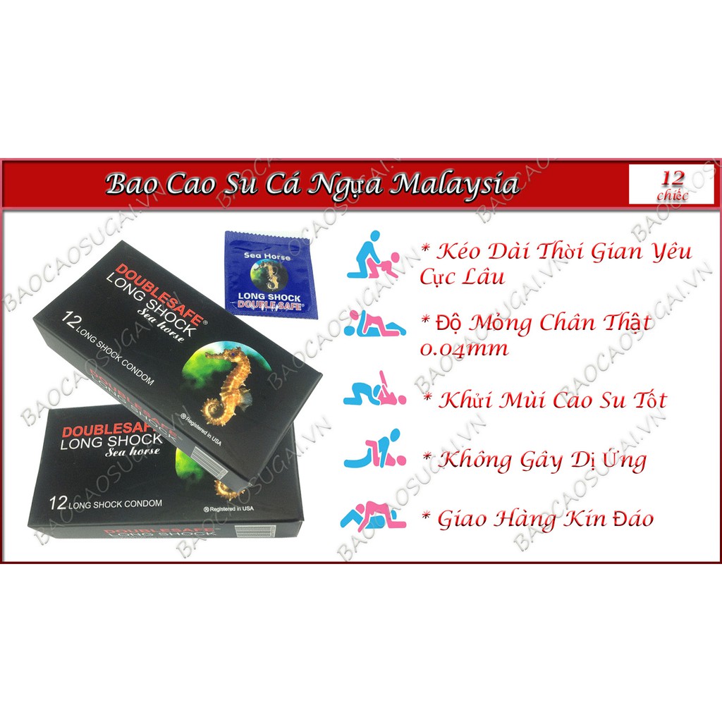 Bao Cao Su Cá Ngựa Malaysia kéo dài thời gian yêu cho nam giới