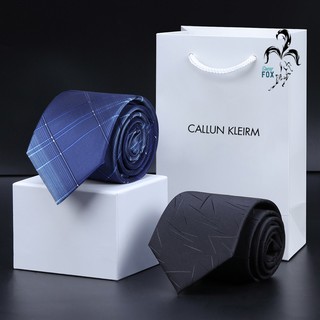 Cà vạt công sở, hội nghị, party nam cao cấp bản trung 8cm, phụ kiện trang phục trung niên, doanh nhân [Callun Cleirm]