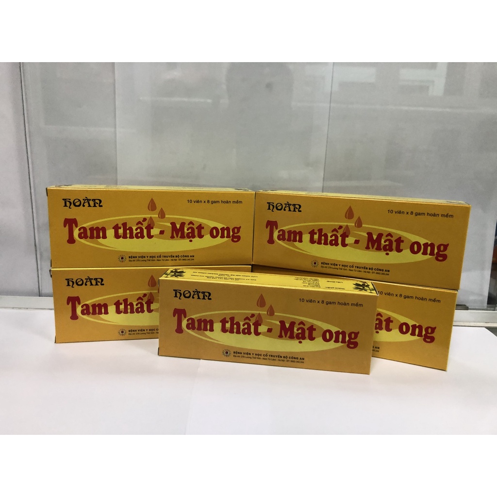 Hoàn Tam Thất Mật Ong -  đau dạ dày viêm loét, bổ cơ thể bổ máu giảm đau - Bệnh viện y học cổ truyền Bộ Công An