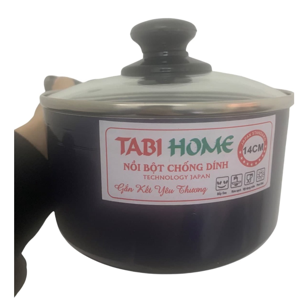 Nồi Quấy Bột 1 Đáy Tabihome, Nồi chống dính size 14cm