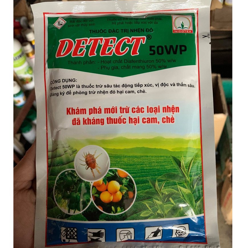 Đặc Trị Nhện Đỏ Detect 50wp (Gói 100G) - VTNN Bắc Từ Liêm