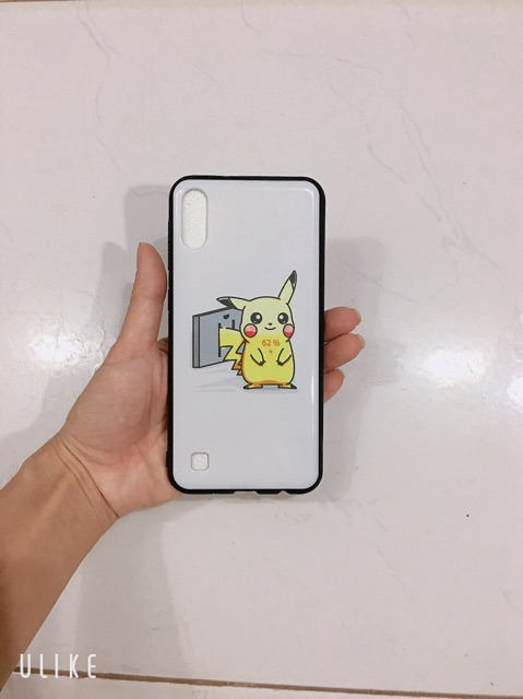 Ốp lưng picachu nền trắng sam sung A10,M10