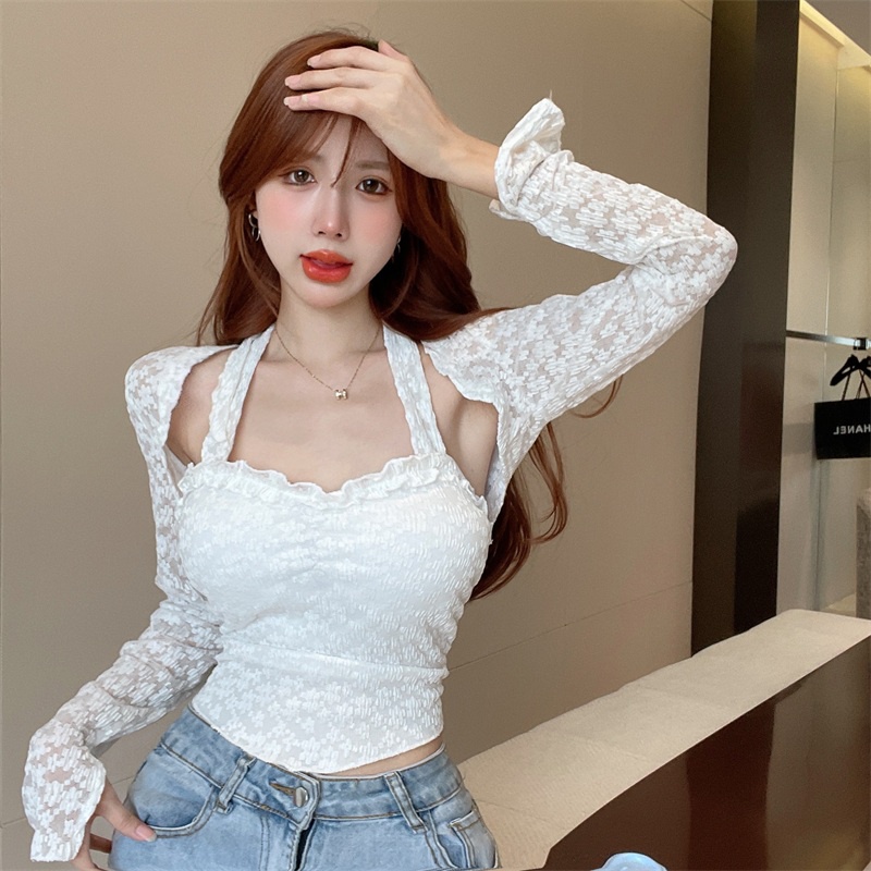 Áo Ren Không Tay Thời Trang Mùa Thu Quyến Rũ Cho Nữ